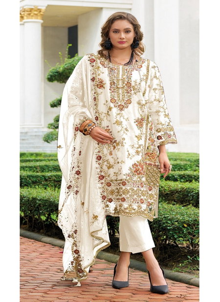 Rosemeen 1930B By Fepic Organza Embroidered Work Salwar Kameez Wholesale Online
